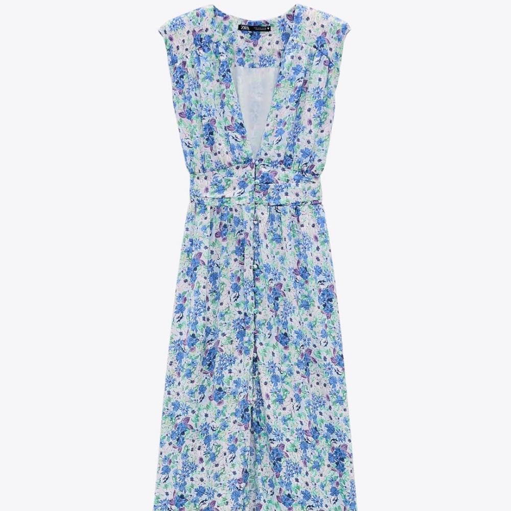 Printed Midi Dress